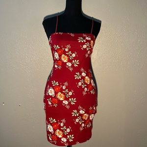 Red floral dress🌹